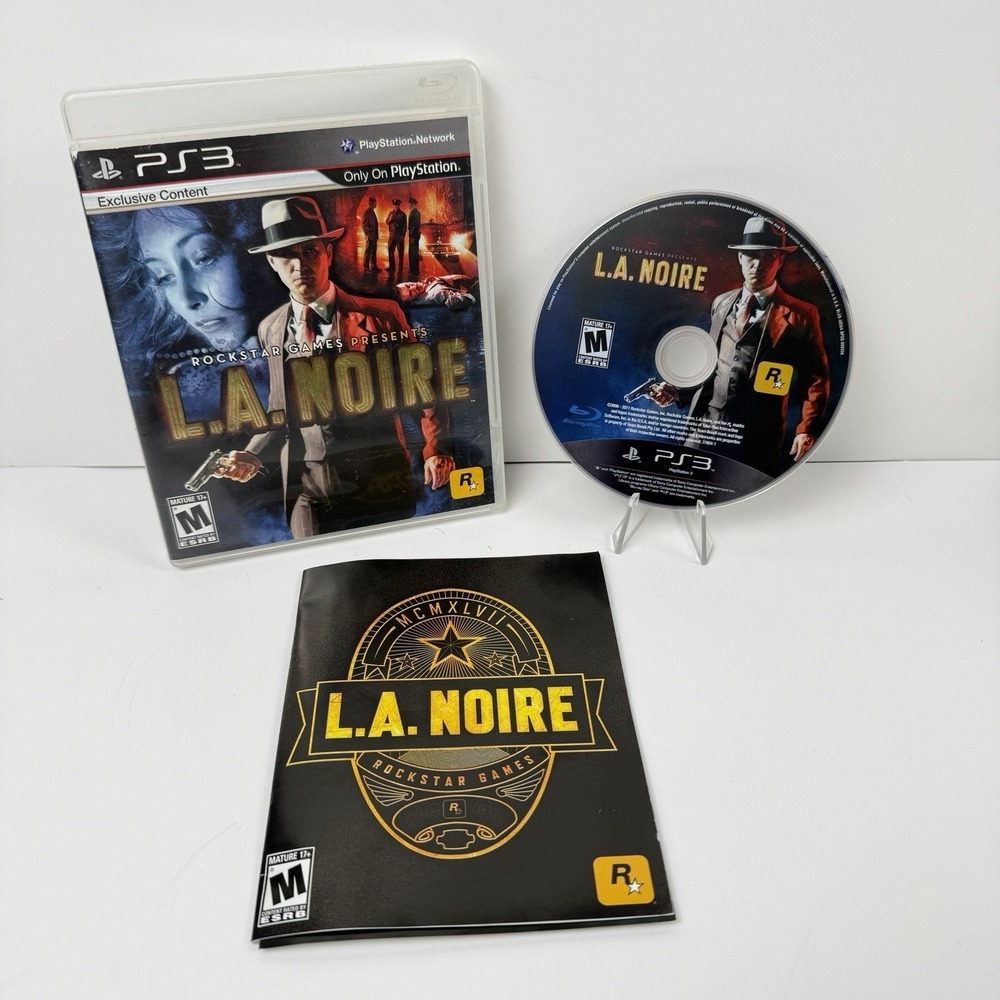 LA Noire (Sony PlayStation 3, 2011 PS3)  Complete CIB Manual Tested Working